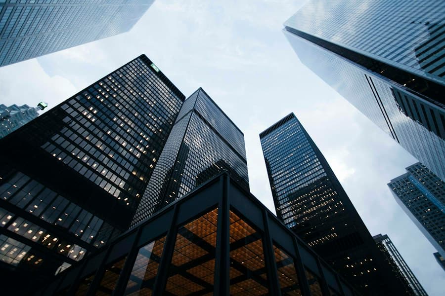 Illustrative architecture in a modern built environment